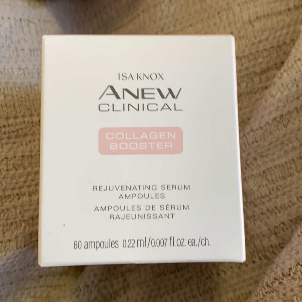 Avon Isa Knox Anew Clinical Collagen Booster Rejuvenating Serum Ampoules
